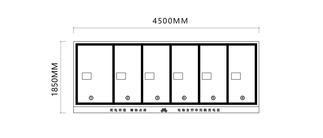 电动自行车无线充电，两轮车充电桩，一拖六充电，共享单车补电，电动车分时租赁